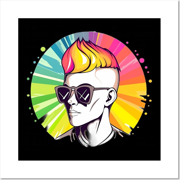 Human diverse queer LGBTQ+ designs - Show pride and diversity. Wall Art by MLArtifex